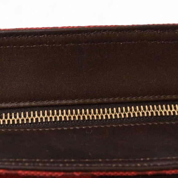 GUCCI Red Coated Canvas Shoulder Bag - Picture 11 of 16